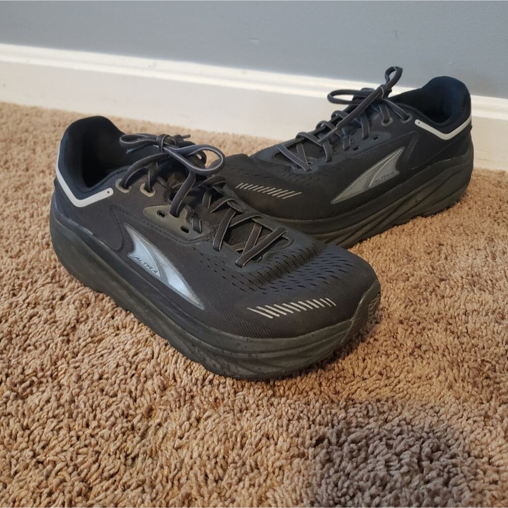 Altra Via Olympus Road-Running Shoes Lace Up Comfort Sneaker Black Womens 9.5